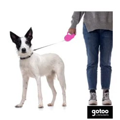 Gotoo Correa extensible rosa para perros Clearance