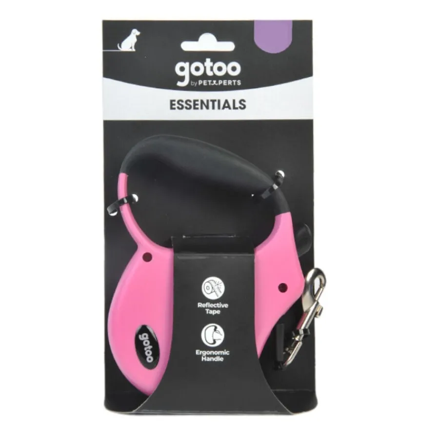 Gotoo Correa extensible rosa para perros Clearance