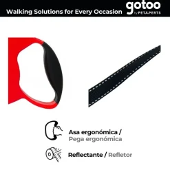 Gotoo Correa extensible roja para perros Outlet