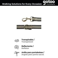 Gotoo Correa reflectante de malla gris para perro Outlet