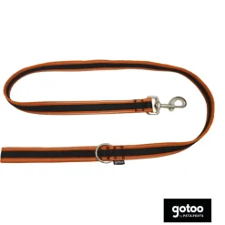 Gotoo Correa reflectante de malla naranja/negro para perro Online