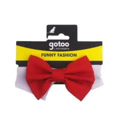 Gotoo Pajarita roja para perros