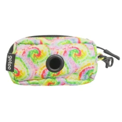 Gotoo Porta bolsas de tela tie dye amarillo para perros Hot
