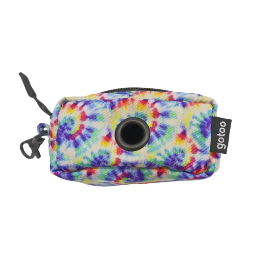 Gotoo Porta bolsas de tela tie dye azul para perros Best