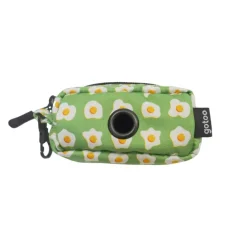 Gotoo Porta bolsas de tela estampado verde para perros Best