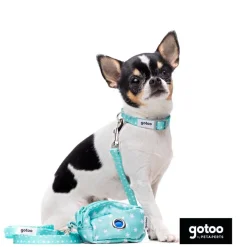 Gotoo Porta bolsas estampado verde para perros Clearance