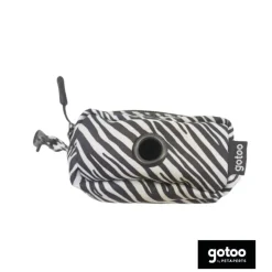 Gotoo Porta bolsas estampado zebra para perros Clearance