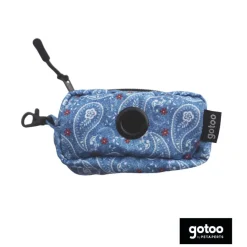 Gotoo Porta bolsas estampado azul para perros