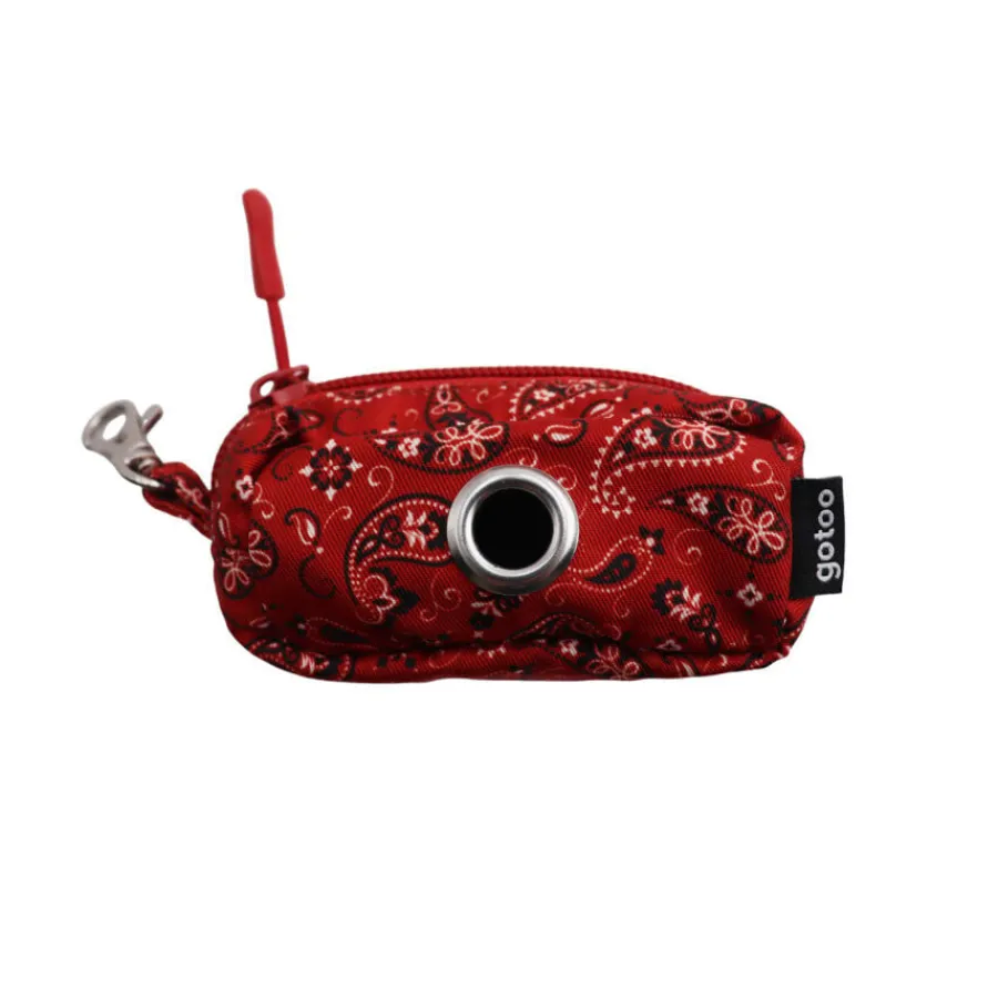 Gotoo Porta bolsas estampado cachemira rojo para perros Best