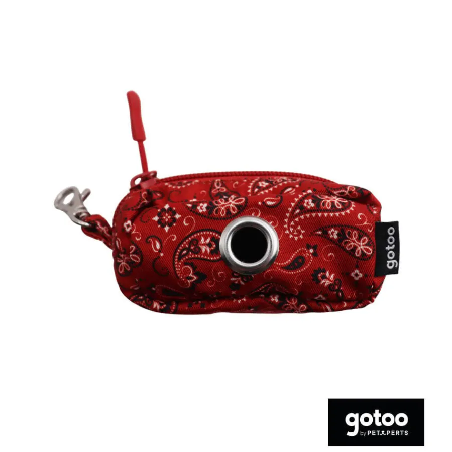 Gotoo Porta bolsas estampado cachemira rojo para perros Best