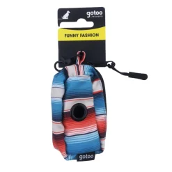 Gotoo Porta bolsas rayas multicolor para perro