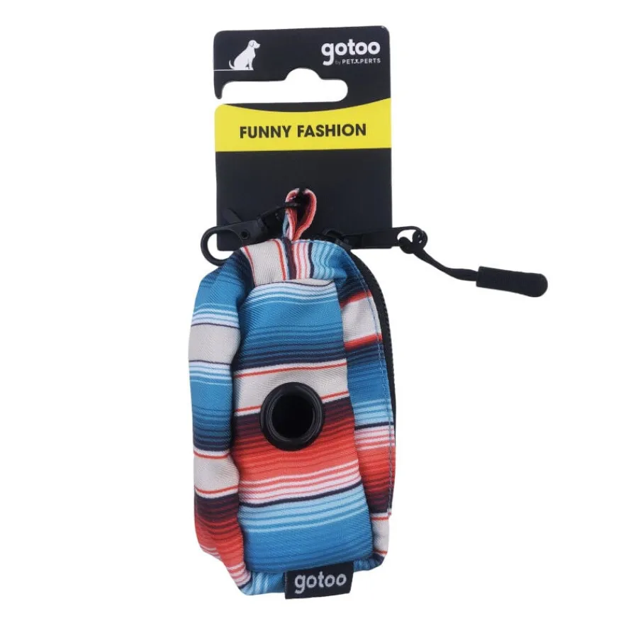 Gotoo Porta bolsas rayas multicolor para perro