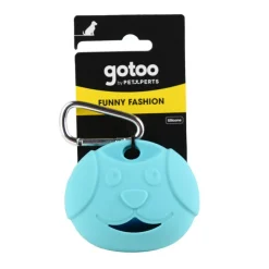 Gotoo Porta bolsas silicona azul para perros New