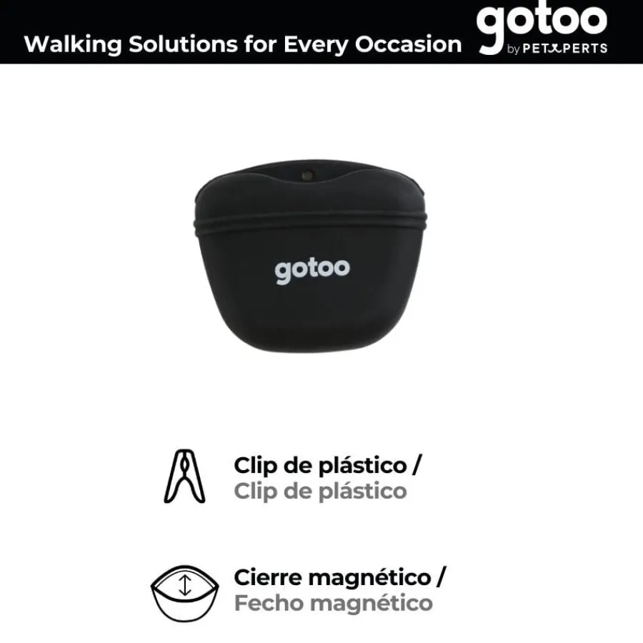 Gotoo Porta premio de silicona negro para perros Online