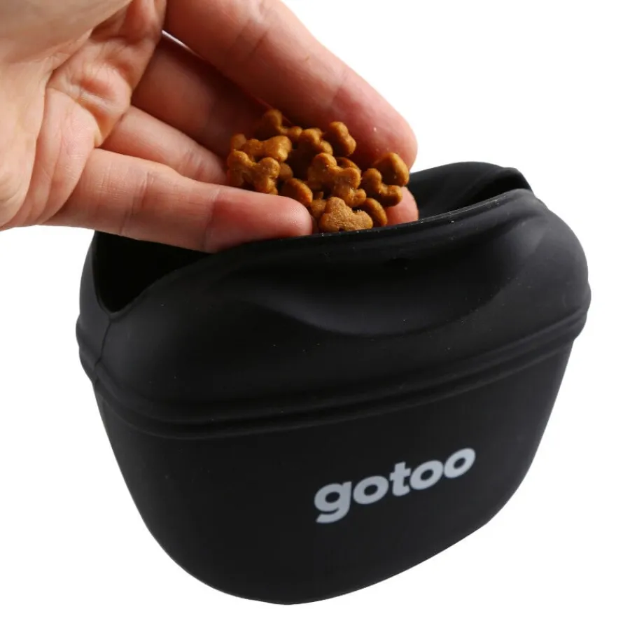 Gotoo Porta premio de silicona negro para perros Online