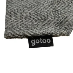 Gotoo Set Bandana y Pajarita espiga gris para perros