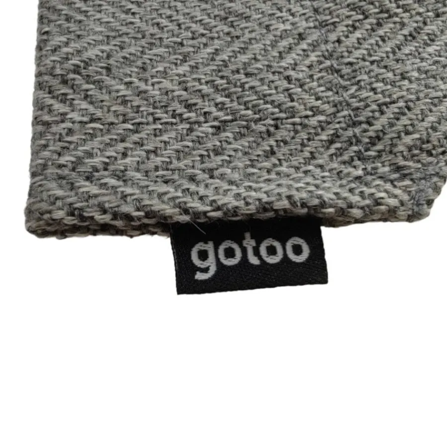 Gotoo Set Bandana y Pajarita espiga gris para perros