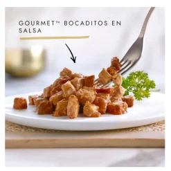 Gourmet Gold Bocaditos en salsa latas para gatos Hot
