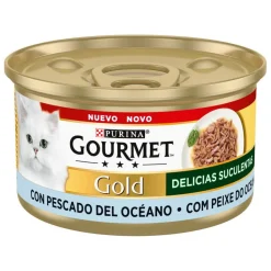 Gourmet Gold Delicias Suculentas Pescado del Océano en Salsa lata para gatos Outlet