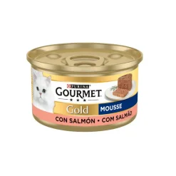 Gourmet Gold Mousse de Salmón lata para gatos Hot