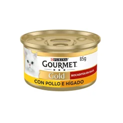 Gourmet Gold Pollo e Hígado en salsa lata para gatos Online