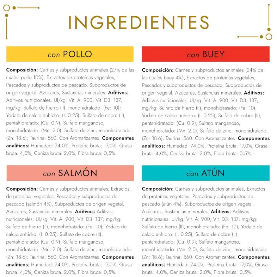 Gourmet Gold Tartelette Varios Sabores lata para gatos Hot
