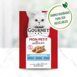 Gourmet Mon Petit Selección Pescados en salsa sobre para gatos Hot