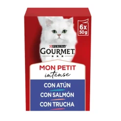 Gourmet Mon Petit Selección Pescados en salsa sobre para gatos