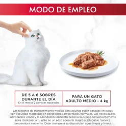 Gourmet Mon Petit Selección Pescados en salsa sobre para gatos