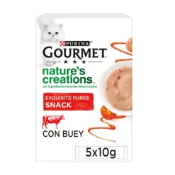 Gourmet Nature’s Creations Snack Húmedo de Buey para gatos New