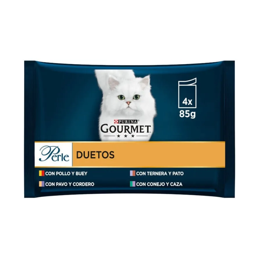 Gourmet Perle Dúo Filetes de Carnes sobre para gatos