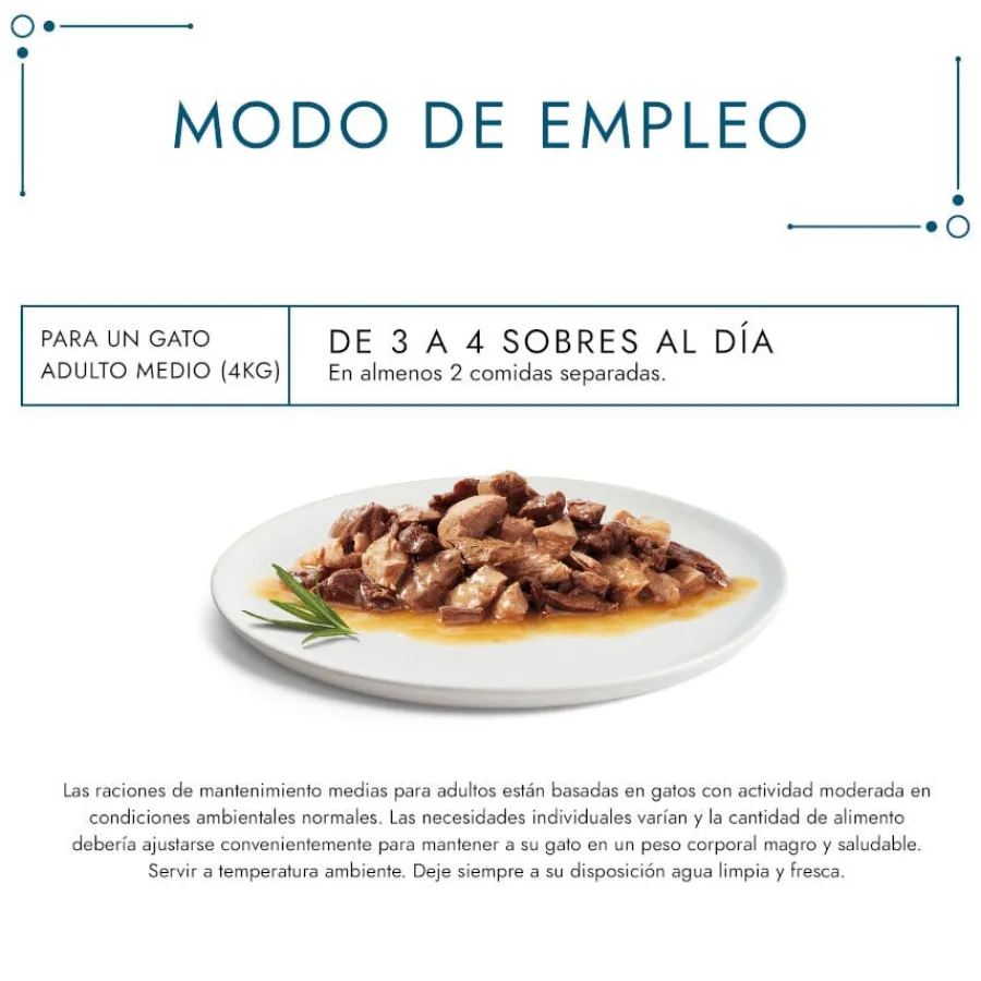 Gourmet Perle Dúo Filetes de Carnes sobre para gatos