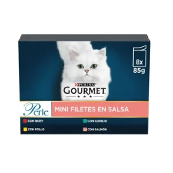 Gourmet Perle Filetes de Carne en salsa sobre para gatos New