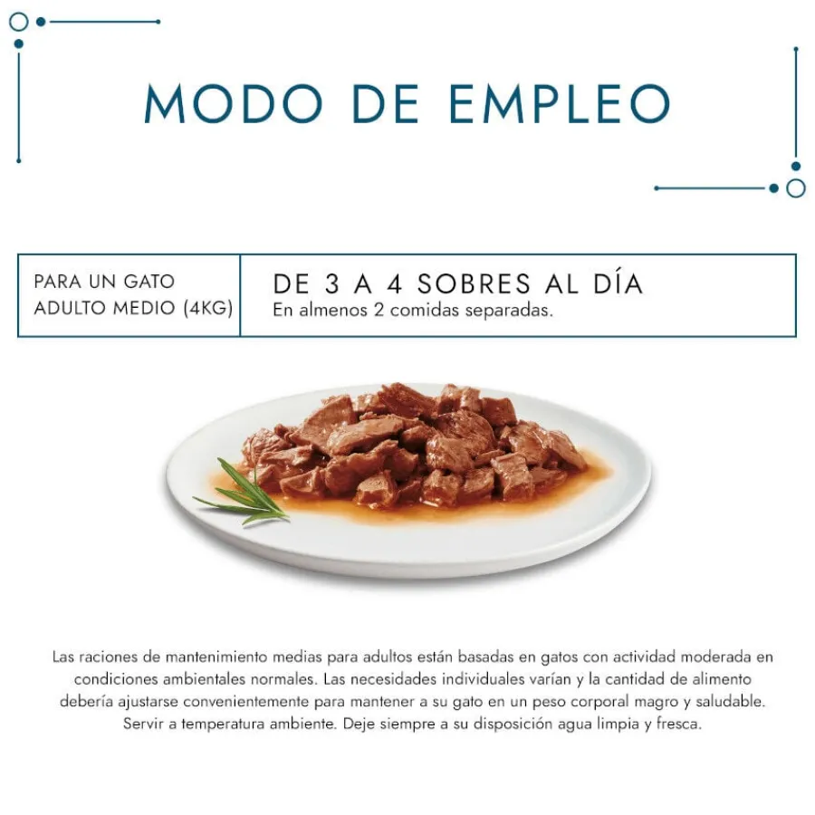 Gourmet Perle Filetes de Carne en salsa sobre para gatos New