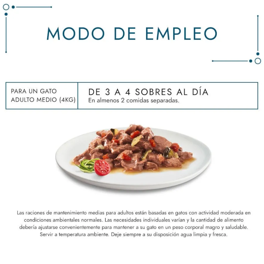 Gourmet Perle Filetes de Carne con Verduras en salsa sobre para gatos Online