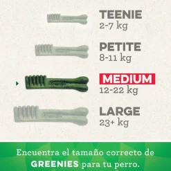 Greenies Medium Snacks Dentales Naturales para perros medianos Hot