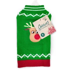 Guau Christmas Jersey de Reno Verde para perros Sale