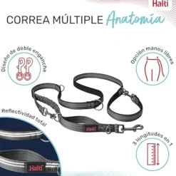 Company Of Animals Halti correa multifuncional gris para perros New