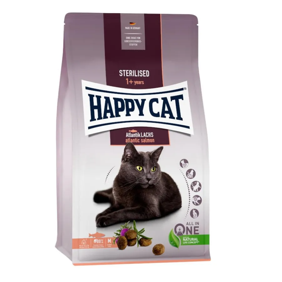 Happy Cat Adult Sterilised Salmón Atlántico pienso New