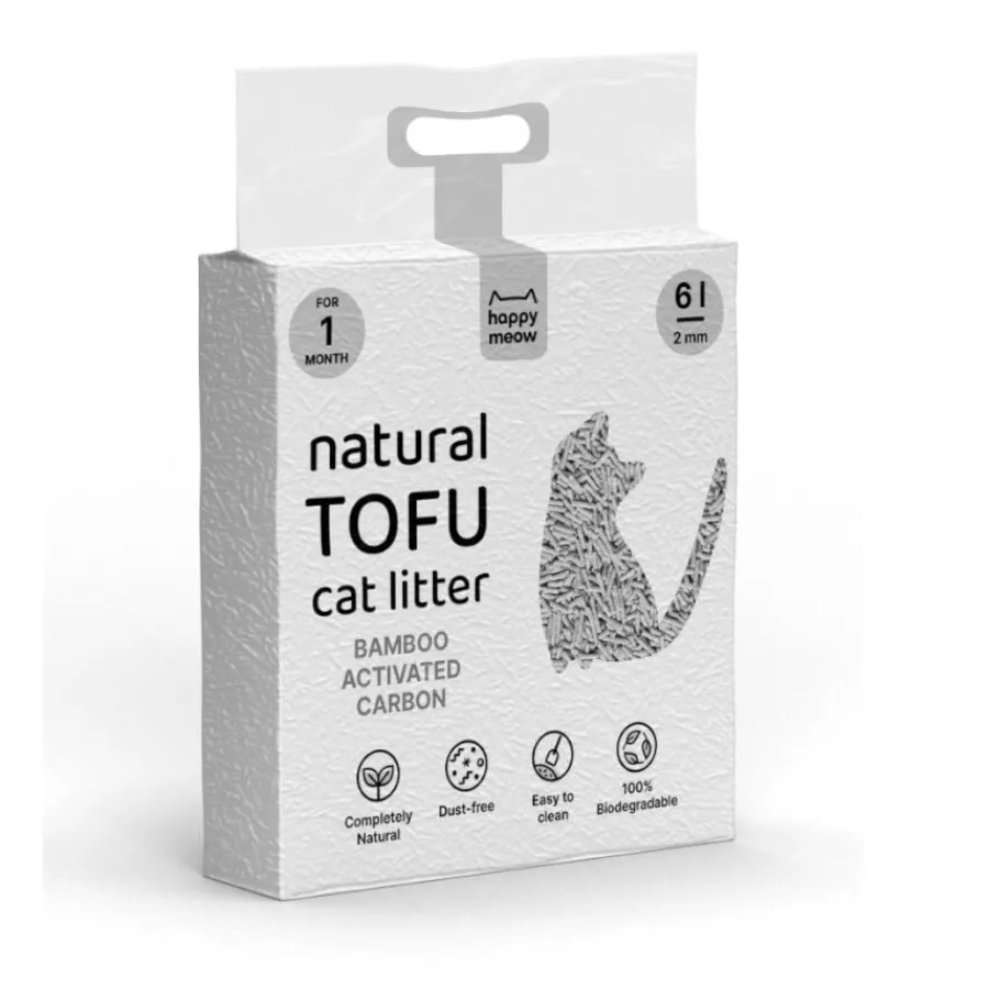 Happy Meow Natural Tofu Aglomerante Bambu para gatos Clearance