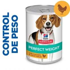 Hill's Adult Perfect Weight Pollo y Vegetales lata para perros New