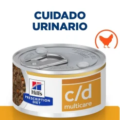 Hill's Prescription Diet c/d Urinary Care Pollo lata para gatos Clearance