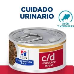 Hill's Prescription Diet c/d Cuidado Urinario Estrés Estofado de Atún lata para gatos Online