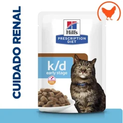 Hill's Prescription Diet Early Stage Kidney Care k/d Pollo sobre en salsa para gatos Sale