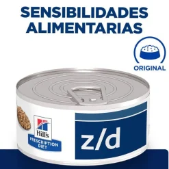 Hill's Prescription Diet Food Sensitives lata z/d para gatos Hot
