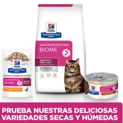 Hill's Prescription Diet Feline GI Biome Digestive Care Pollo y Verduras Sobre en salsa Hot