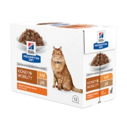 Hill's Prescription Diet k/d + Mobility j/d Pollo sobre para gatos Hot