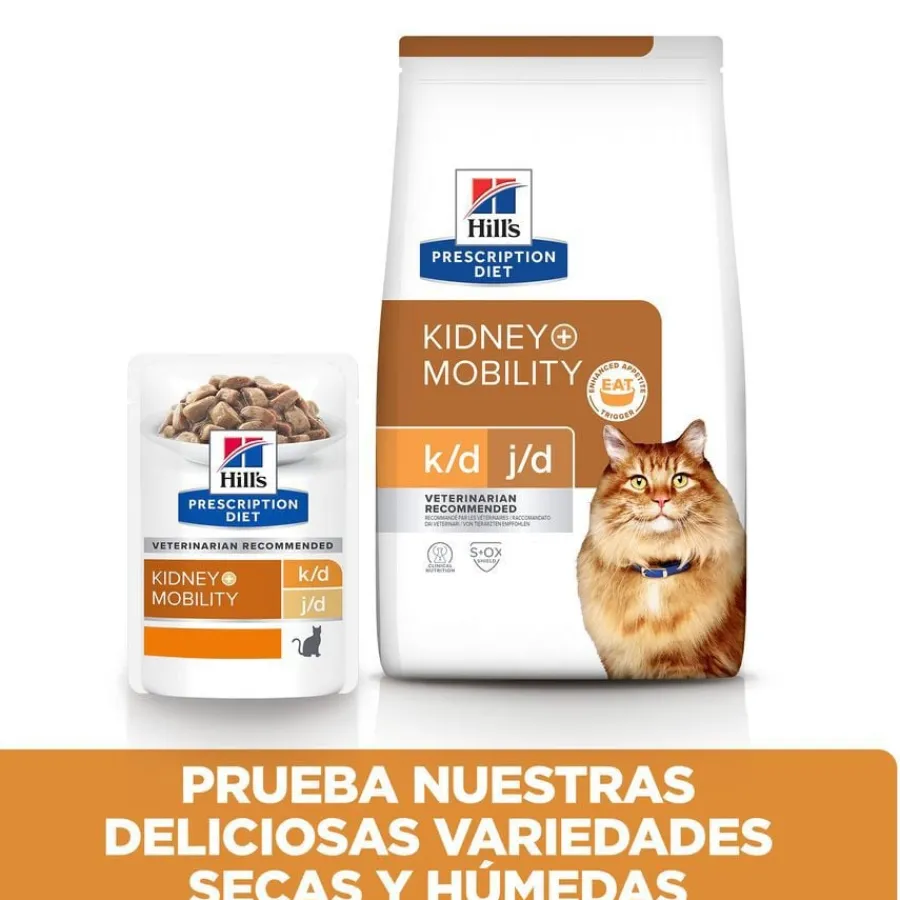 Hill's Prescription Diet Kidney k/d + Mobility j/d Pollo pienso gatos Sale