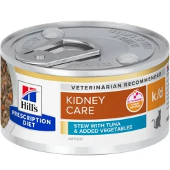 Hill's Prescription Diet k/d Cuidado Renal Estofado de Atún y Vegetales lata para gatos Sale