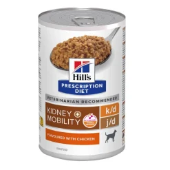 Hill's Prescription Diet Kidney k/d + Mobility j/d Pollo lata para perros Clearance